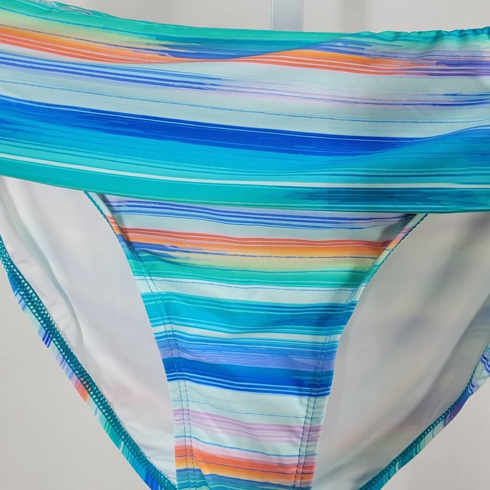 JANTZEN foldover hipster tummy control bottom swim Sz 16 NEW - Picture 2 of 5